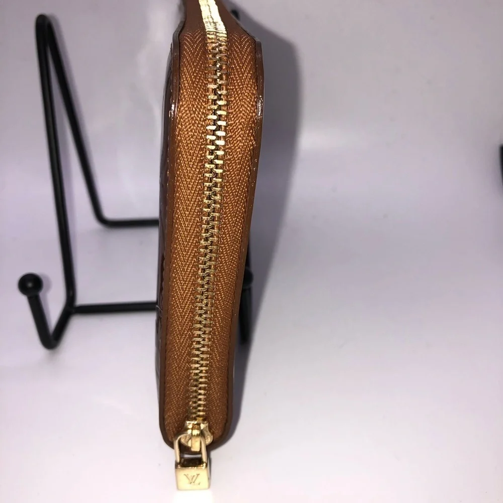 Louis Vuitton Copper Vernis Zip Wallet